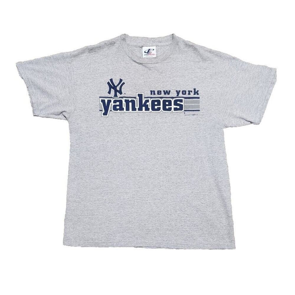 Vintage 90s NY Yankees‎ Graphic Tee Shirt Mens L NEW YORK BASEBALL 1999